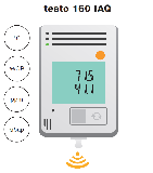 WiFi логгер влажности, атм.давления, СО2 и температуры testo 160 IAQ